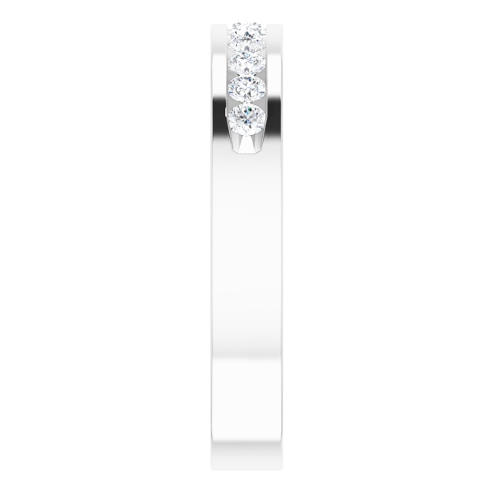 Platinum 1/3 CTW Natural Diamond Anniversary Band Size 5