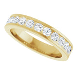 14K Yellow Gold 5/8 CTW Natural Diamond Anniversary Band
