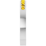 Platinum Natural Yellow Sapphire Anniversary Band Size 6