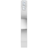14K White Gold 1/4 CTW Natural Diamond Anniversary Band Size 7
