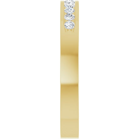 14K Yellow Gold 1/4 CTW Natural Diamond Anniversary Band Size 7