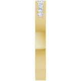 14K Yellow Gold 1/4 CTW Natural Diamond Anniversary Band Size 7