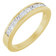 14K Yellow Gold 1/2 CTW Natural Diamond Anniversary Band Size 5