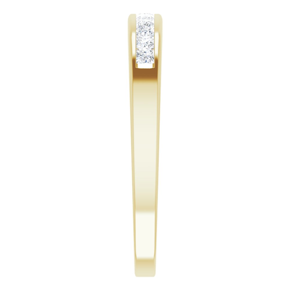 14K Yellow 1/4 CTW Natural Diamond Anniversary Band Size 7