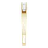 14K Yellow 1/4 CTW Natural Diamond Anniversary Band Size 7