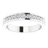 Platinum 1/3 CTW Natural Diamond Anniversary Band Size 5