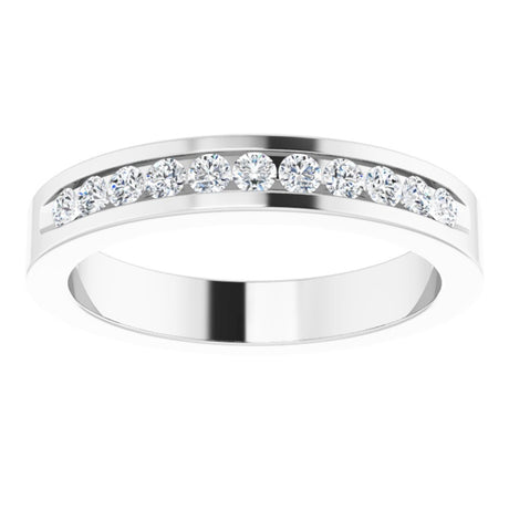 Platinum 1/3 CTW Natural Diamond Anniversary Band Size 5