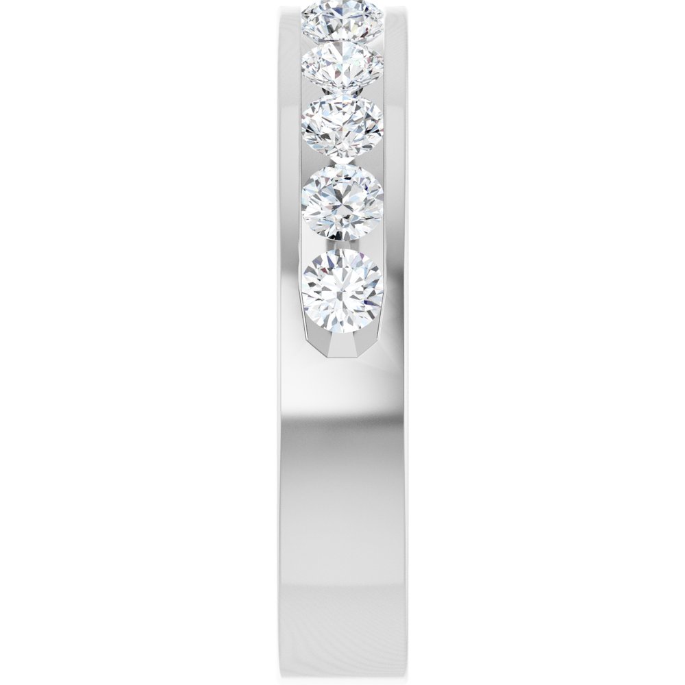 14K White Gold 1 1/6 CTW Lab-Grown Diamond Anniversary Band Size 7 