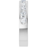 14K White Gold 1 1/6 CTW Lab-Grown Diamond Anniversary Band Size 7 