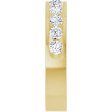 14K Yellow Gold 1 CTW Lab-Grown Diamond Anniversary Band Size 6 