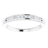 14K White 1/4 CTW Natural Diamond Anniversary Band Size 8
