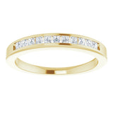 14K Yellow 1/4 CTW Natural Diamond Anniversary Band Size 7