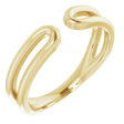 14K Yellow Negative Space Ring