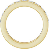 14K Yellow Gold 1 CTW Lab-Grown Diamond Anniversary Band Size 6 