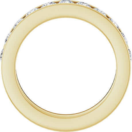 14K Yellow Gold 1 CTW Lab-Grown Diamond Anniversary Band Size 6 