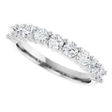 14K White Gold 3/4 CTW Natural Diamond Anniversary Band