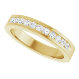 14K Yellow Gold 1/3 CTW Natural Diamond Anniversary Band Size 5