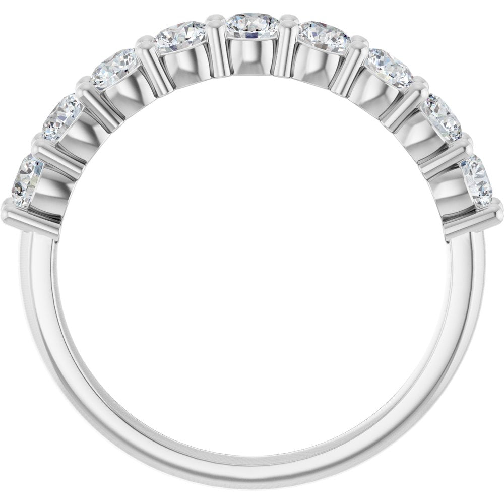 14K White Gold 3/4 CTW Natural Diamond Anniversary Band