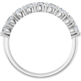 14K White Gold 3/4 CTW Natural Diamond Anniversary Band