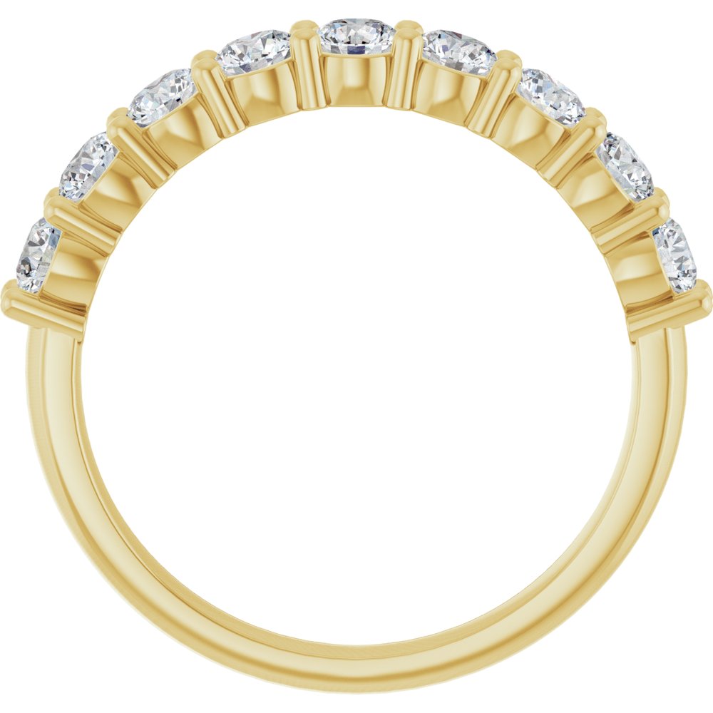 14K Yellow 3/4 CTW Natural Diamond Anniversary Band