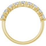 14K Yellow 3/4 CTW Natural Diamond Anniversary Band