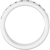 14K White Gold 5/8 CTW Lab-Grown Diamond Anniversary Band