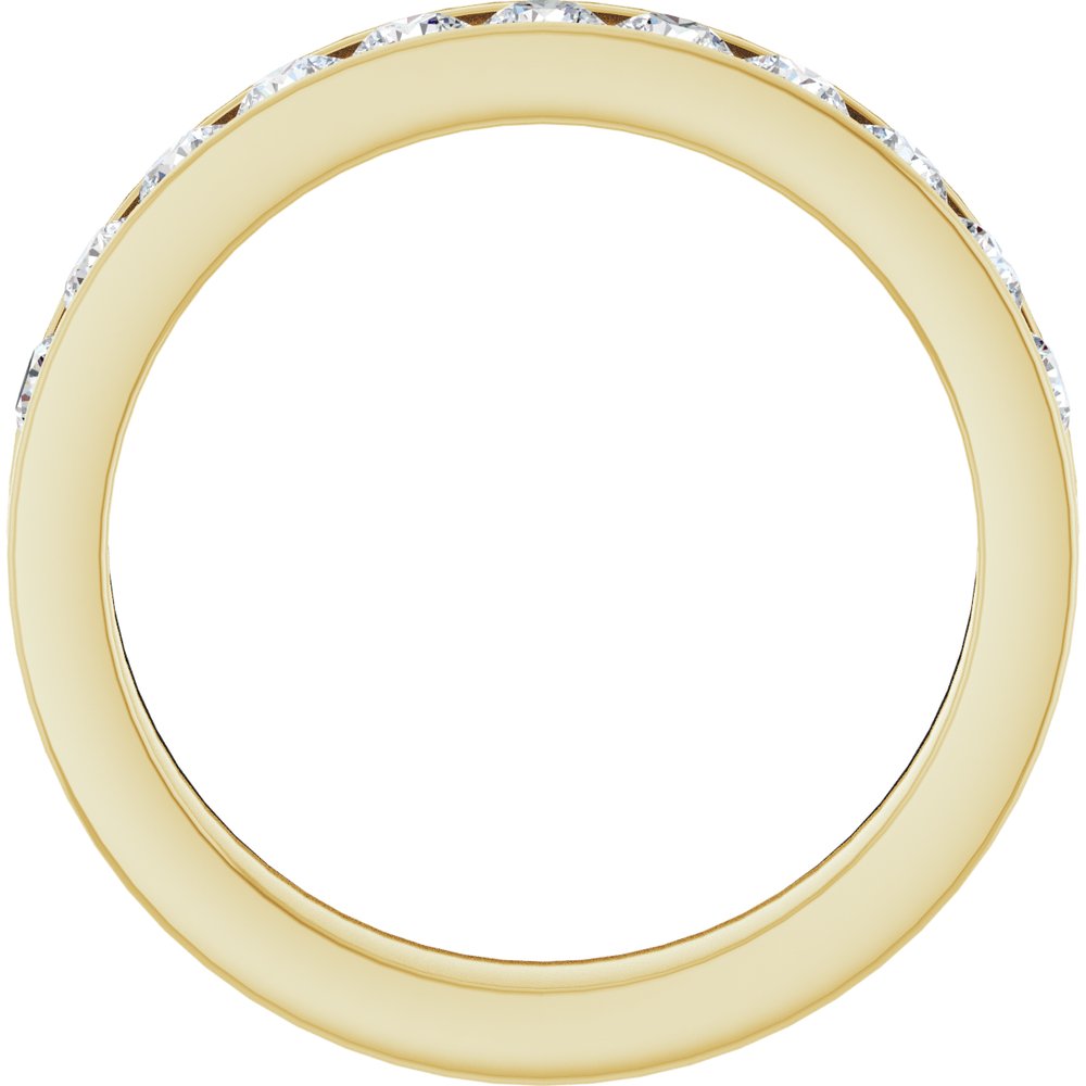 14K Yellow Gold 5/8 CTW Natural Diamond Anniversary Band