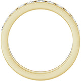 14K Yellow Gold 5/8 CTW Natural Diamond Anniversary Band