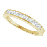 14K Yellow Gold 3/8 CTW Lab-Grown Diamond Anniversary Band Size 7