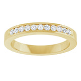 14K Yellow Gold 1/4 CTW Natural Diamond Anniversary Band Size 7