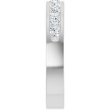 14K White Gold 1/2 CTW Natural Diamond Anniversary Band
