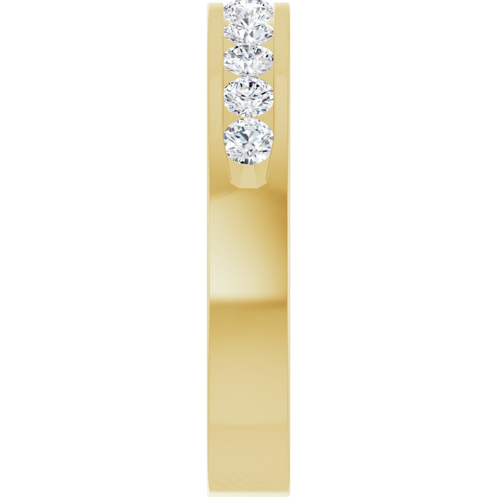 14K Yellow 1/2 CTW Natural Diamond Anniversary Band
