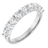 14K White 3/4 CTW Natural Diamond Anniversary Band