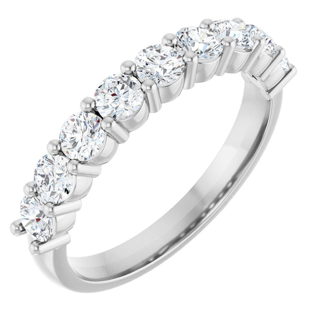 14K White Gold 3/4 CTW Natural Diamond Anniversary Band