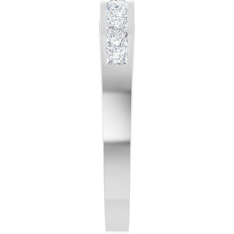 14K White Gold 1/2 CTW Natural Diamond Anniversary Band Size 7