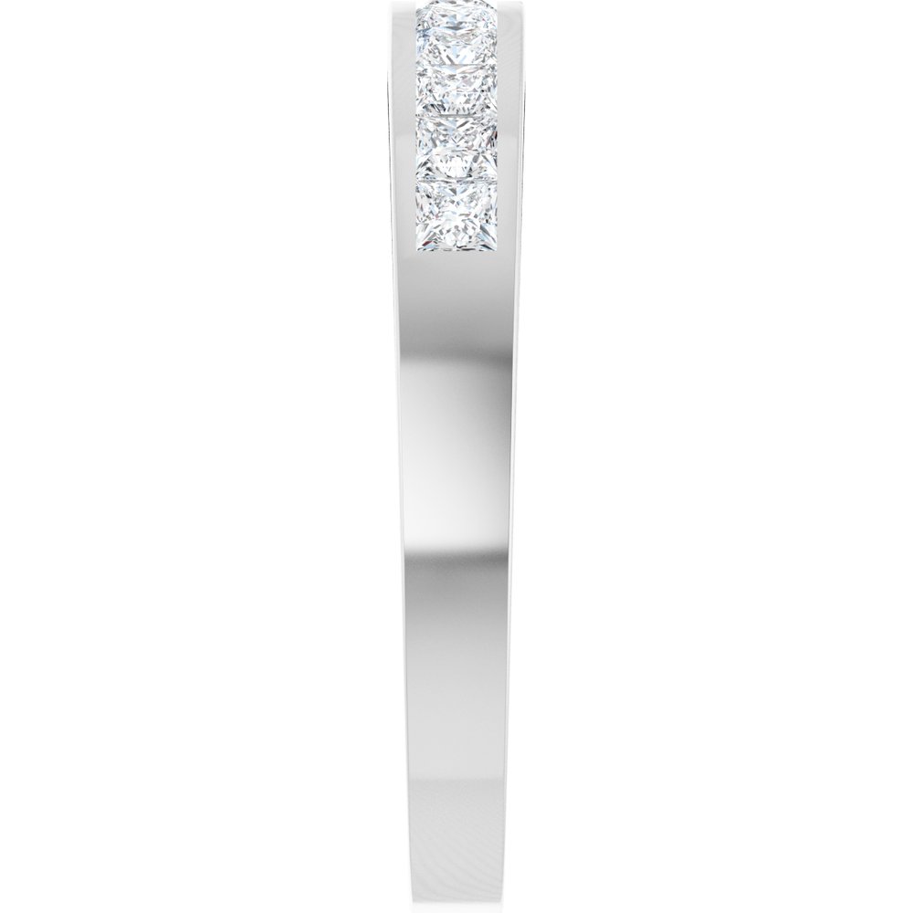 Platinum 1/2 CTW Natural Diamond Anniversary Band Size 6