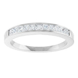 14K White Gold 3/8 CTW Lab-Grown Diamond Anniversary Band Size 7