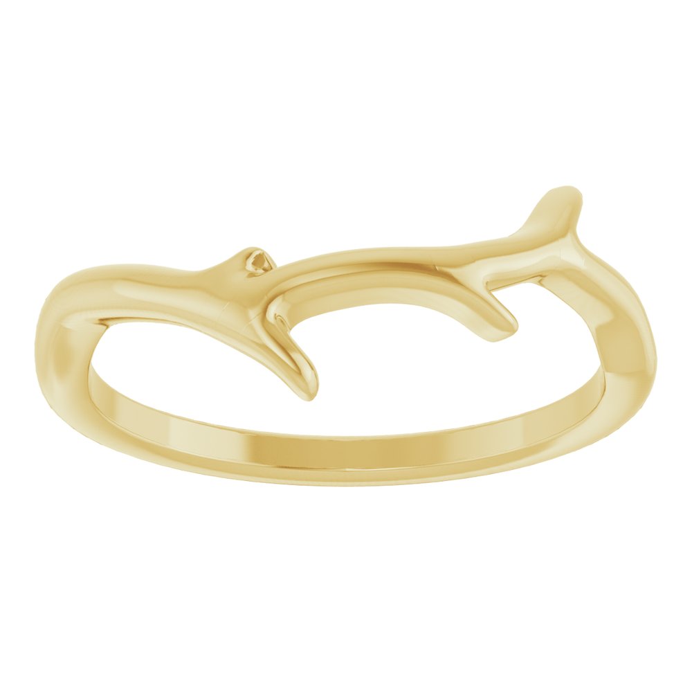 14K Yellow Branch Ring