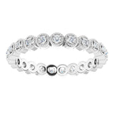 Platinum 1/4 CTW Natural Diamond Eternity Band Size 5.5