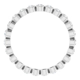 14K White 1/4 CTW Natural Diamond Eternity Band