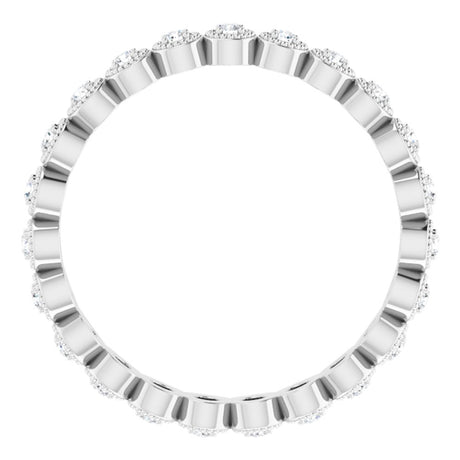 14K White 1/4 CTW Natural Diamond Eternity Band