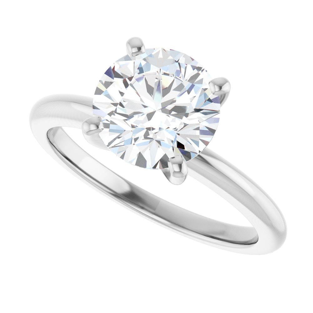 14K White Gold 2 CTW Lab-Grown Diamond Engagement Ring