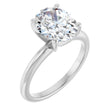 14K White Gold 2 1/2 CTW Lab-Grown Diamond Engagement Ring
