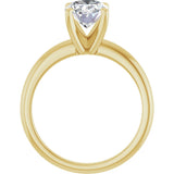 14K Yellow Gold 1 1/2 CTW Lab-Grown Diamond Engagement Ring