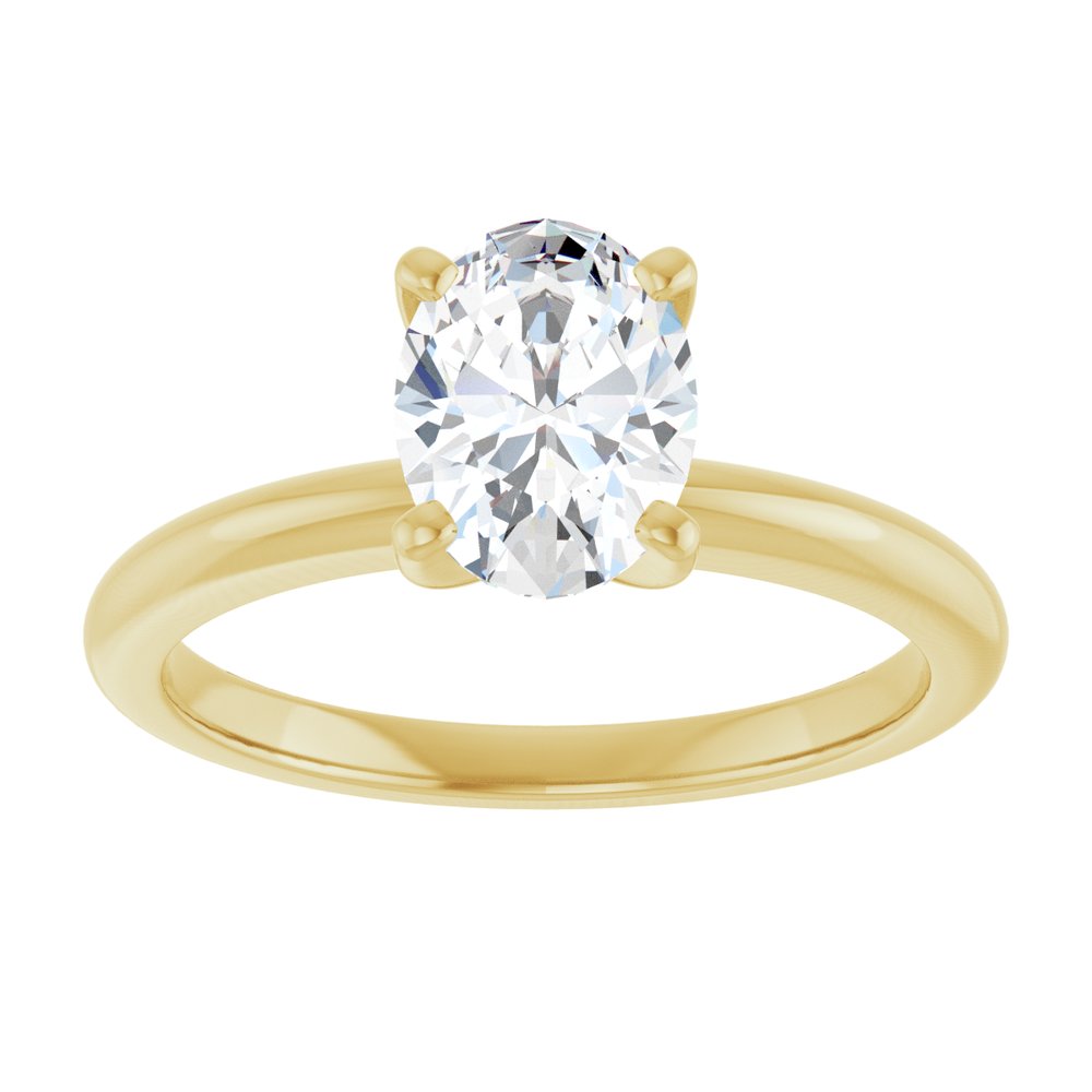 14K Yellow Gold 1 CTW Lab-Grown Diamond Engagement Ring