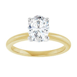 14K Yellow/White Gold 1 CTW Lab-Grown Diamond Engagement Ring