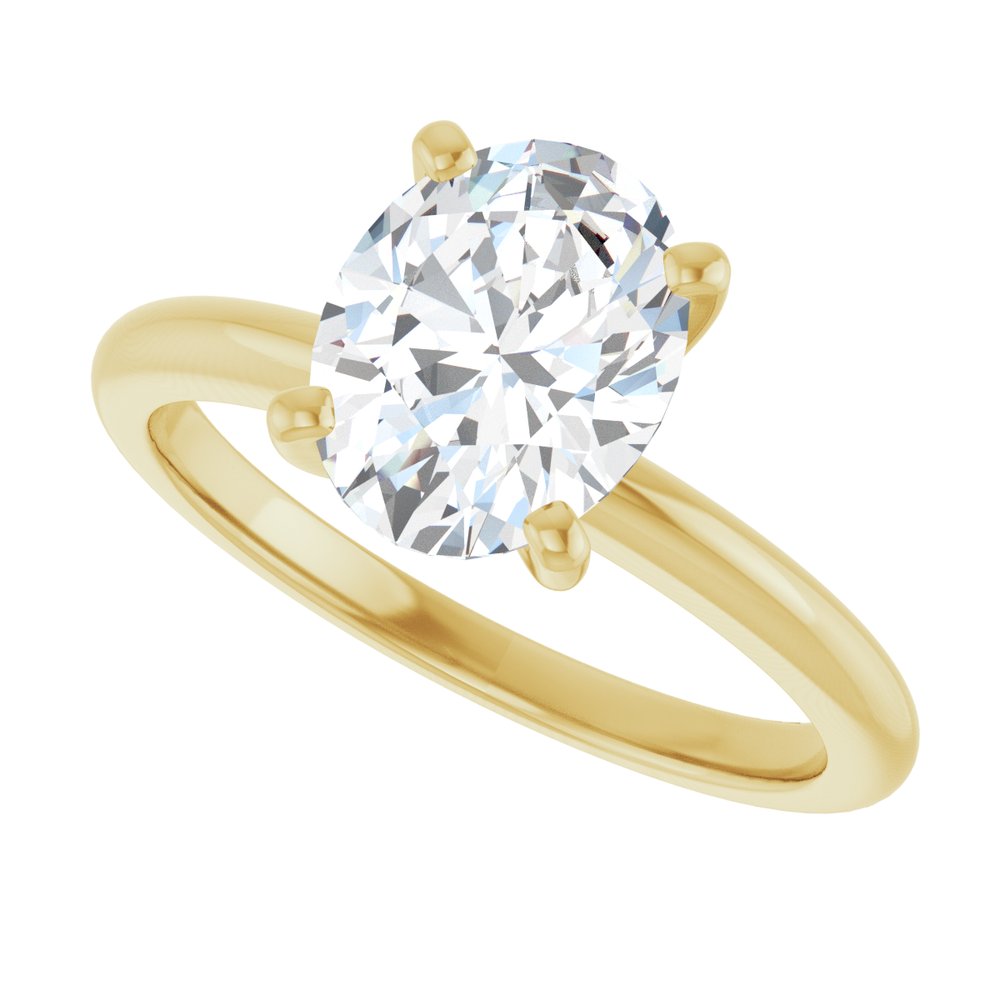 14K Yellow Gold 1 1/2 CTW Lab-Grown Diamond Engagement Ring