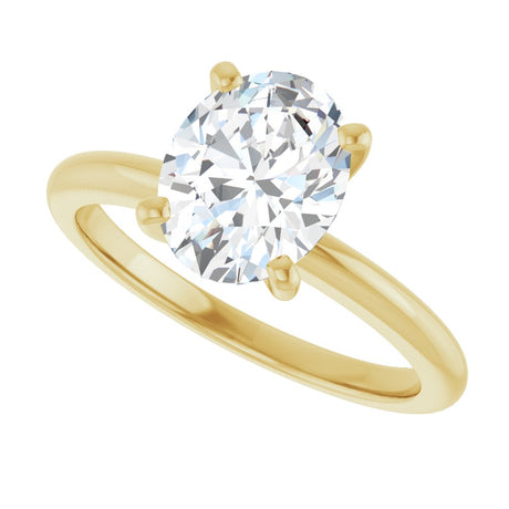 14K Yellow Gold 1 1/2 CTW Lab-Grown Diamond Engagement Ring