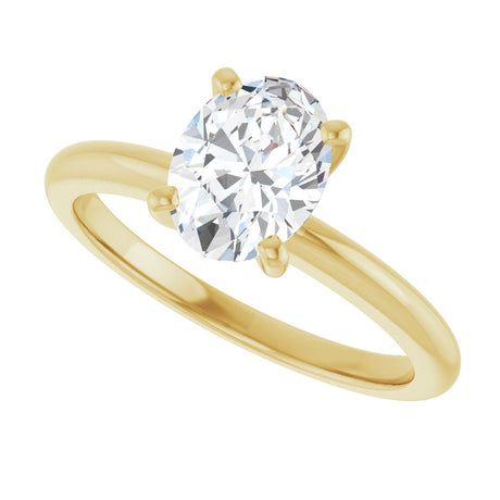 14K Yellow Gold 1 CTW Lab-Grown Diamond Engagement Ring
