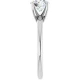 14K White Gold 1 CTW Lab-Grown Diamond Engagement Ring